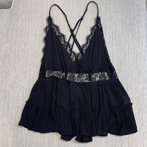 Forever 21 Open Back Lace Tank Top